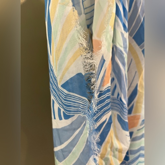 Echo Boho Colorful Abstract Patterned Kimono Swim Cover Casual Vacation OS NWT - Picture 5 of 7